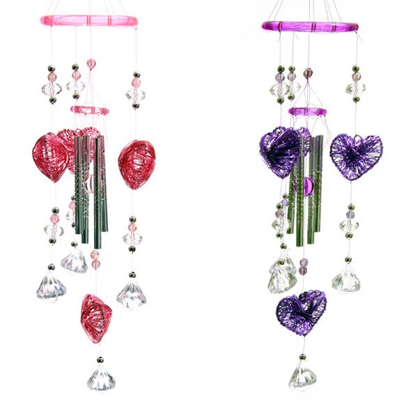 Wire Heart Wind Chime