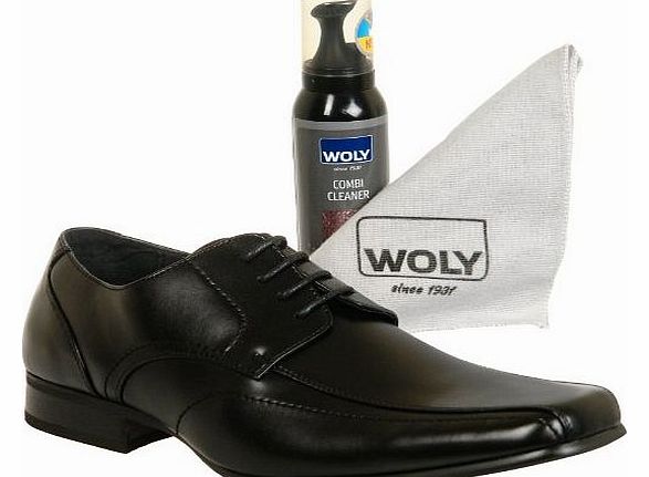 Goor Mens/Gents Smart Formal Lace Up Leather Lined Dress Shoes (UK 11, Black)