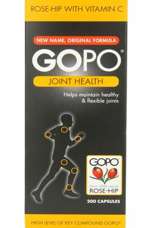 GOPO  Rose Hip Joint Health Vitamin C Capsules - Pack of 200