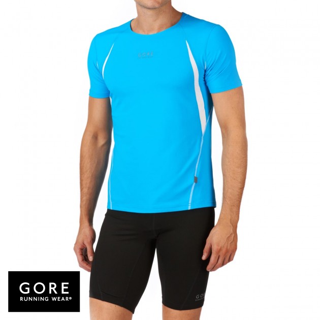 Mens Gore Running Wear Air 2.0 T-Shirt - Pool