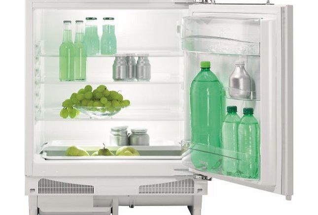 RIU6091AW Integrated Undercounter Larder Fridge in White - 143 litre capacity, automatic fridge defrost, A+ energy rating