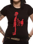 Gorillaz (Murdoc Red) Black T-shirt cid_5871SKBP