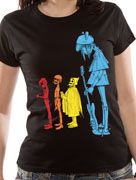 Gorillaz (Noodle Band) Black T-shirt cid_5870SKBP