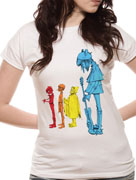 Gorillaz (Noodle Band) White T-shirt cid_5870SKWP