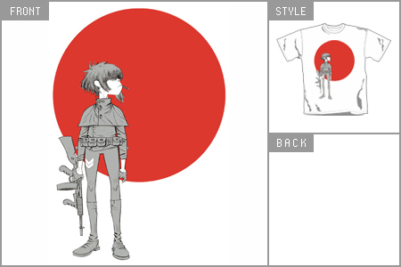 Gorillaz (Noodle Sun) T-shirt cid_5864TSWP