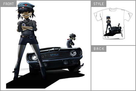 Gorillaz (Stylo) T-shirt cid_5418TSWP