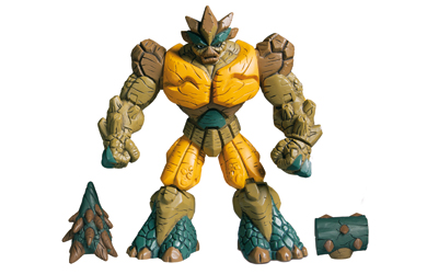 gormiti Lords of the Nature Return 12cm Articulated Figures - Nick - The Earth Lord