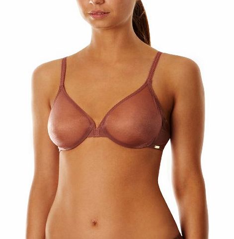 Gossard Glossies Sheer Full Cup Womens Bra Mocha 30B