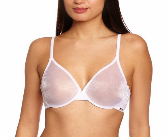 Gossard Glossies Sheer White Bra Full Cup Womens Bra White 30F