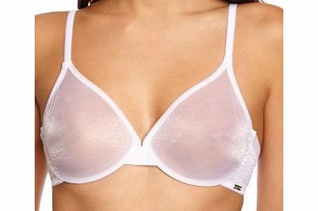 Gossard Glossies Sheer White Bra Full Cup Womens Bra White 32C