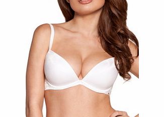 Glossies white padded moulded bra
