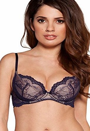 Gossard Superboost Lace Midnight Blue Non-Padded Balcony Bra 7715