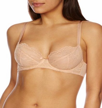 Gossard Superboost Lace Non-Padded Balcony Womens Bra Nude 32FF