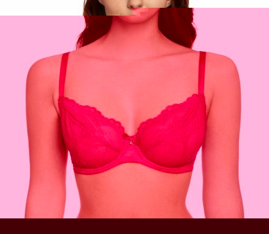 Gossard Superboost Lace Non Padded Full Cup Womens Bra Raspberry 32D