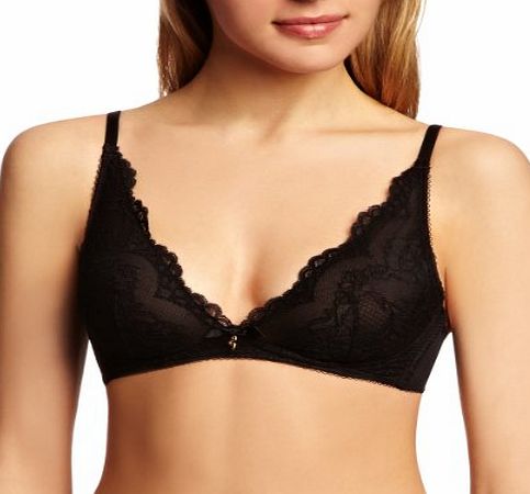 Gossard Superboost Lace Non-Wired Plunge Womens Bra Black 32C