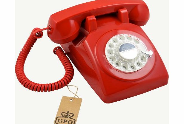 GPO Retro Vintage Style Old Fashioned Telephone - Red