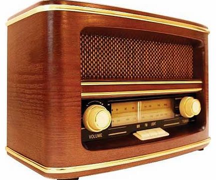 GPO Winchester Retro Wooden Radio