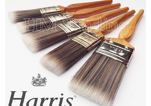 grabit-uk PAck of 5 High Quality Harris Platinum Emulsion Paint Brushes Professional Painter Set