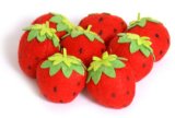 Gracias UK Set of 2 Strawberries Soft Felt Play Food Pretend Toy