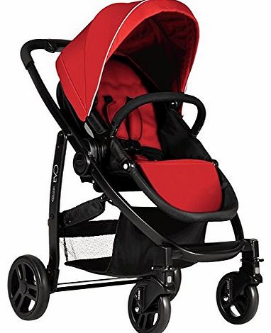 EVO 3-in-1 Travel System (inc Carseat & Carrycot) Chili Red