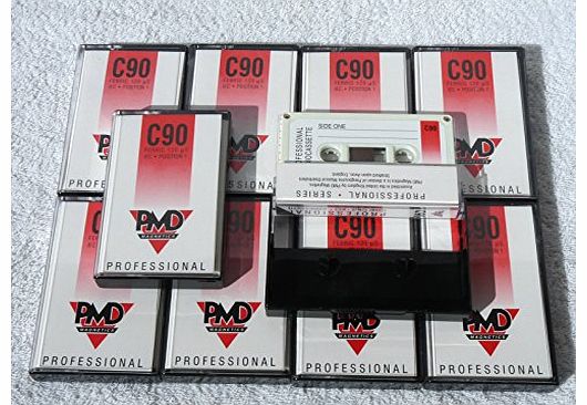 10 x Brand New PMD Professional Grade 90 Minute Type I Audio Cassette Tapes