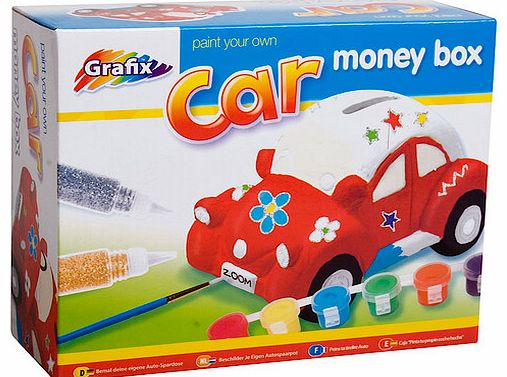 Grafix Paint Your Own Car Money Box