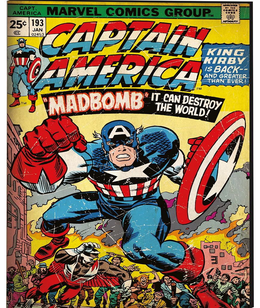 Marvel Comics Captain America Printed Canvas