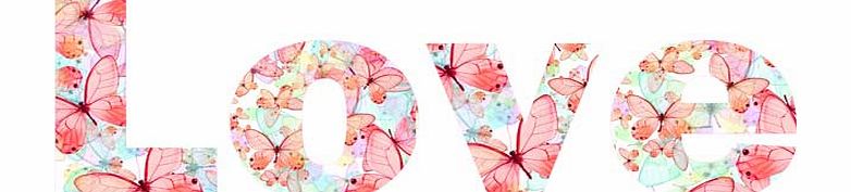 Graham and Brown Love Shaped Letters Wall Art Print