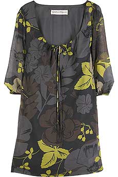 Graham and Spencer Printed silk voile tunic
