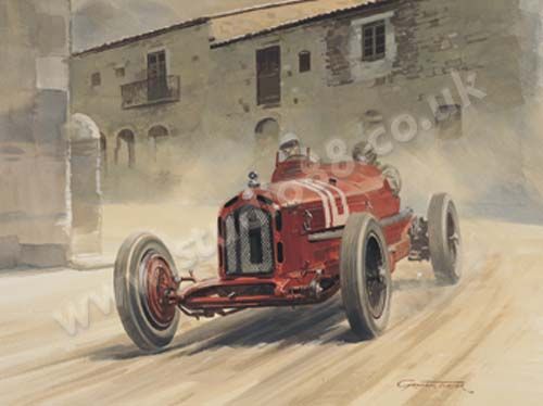 Graham Turner 1932 Targa Florio - Tazio Nuvolari Print