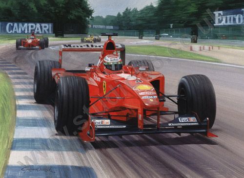 Championship Leader - Eddie Irvine Print