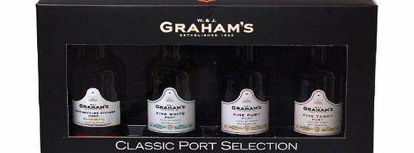 Grahams Classic Port Selection Gift Set containing 4 x 5cl Miniatures