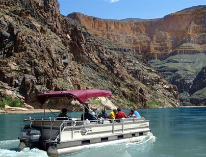 Grand Canyon West by Plane Helicopter Boat -