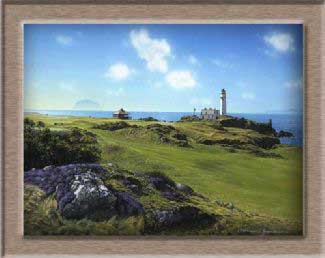 Grandison Galleries Turnberry - Ailsa Course With Lighthouse No Frame/mount