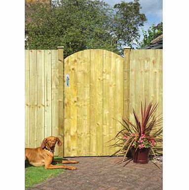 Grange Fencing Arched Feather Edge Gate - 90x180cm