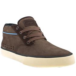 Gravis Male Chuck Lx Suede Upper in Brown and Pl Blue