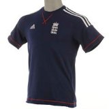 Gray Nicolls Adidas England Cotton Tee Junior Navy/White 11-12 (LB)