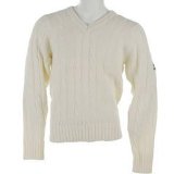 Gray Nicolls Slazenger Cricket Knitted Sweater Cream Medium