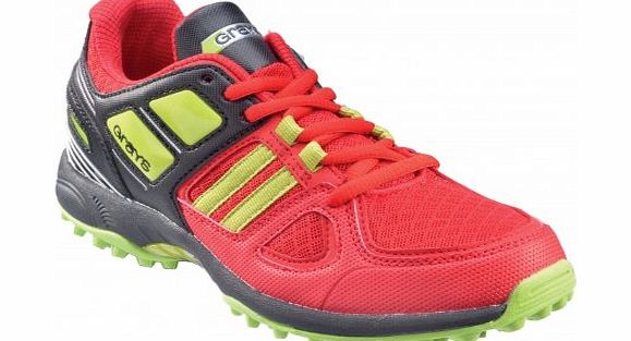 Grays  G 750 Junior Hockey Shoe, Red/Green, UK4