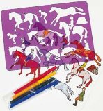 Horse Stencils and Pens Set