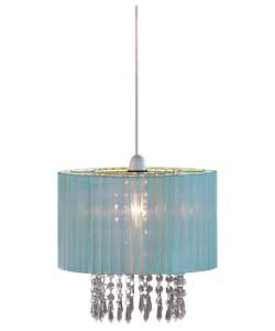 Grazia Voile Droplets Light Shade - Duck Egg