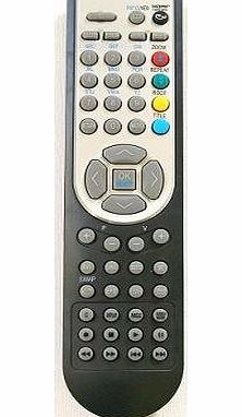 Remote Control for combi LCD TV with built-in DVD Alba.