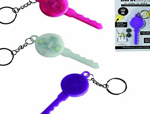 Great Gifts Blink Silicone Key Ring - White - Keychain - Woman / Women / Ladies / Lady / Her Novelty Secret Santa Presents / Gifts Ideas