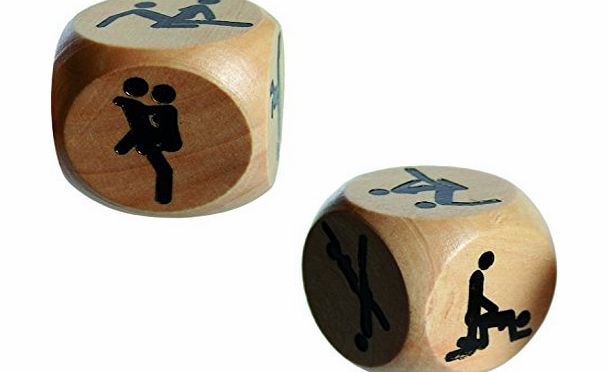 Great Gifts Kamasutra Wooden Dice - 6 Different Positions - Gents, Mens, Mans, His, Lady, Ladies, Women, Her Novelty, Fun, Saucy, Adult, Naughty Birthday, Christmas, Xmas Gift, Present Idea