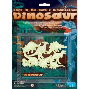 Great Gizmos 4M Glow In The Dark 3D Dinosaurs