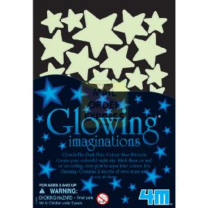 Great Gizmos 4M Glow Star Blue Stickers