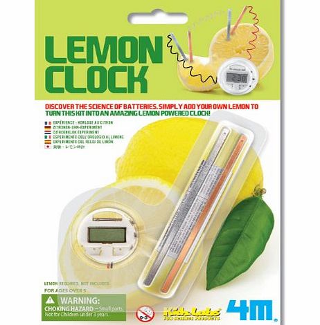 Great Gizmos 4M Kidz Labs Lemon Clock
