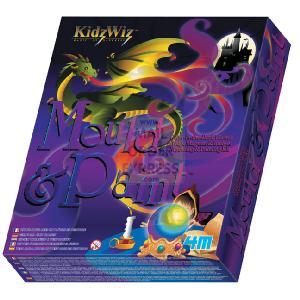 Great Gizmos 4M KidzWiz Mould and Paint Wizards Fridge Magnets and Badges