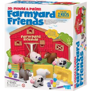4M Mould and Paint Farmyard Friends