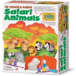 4M Mould and Paint Safari Animals